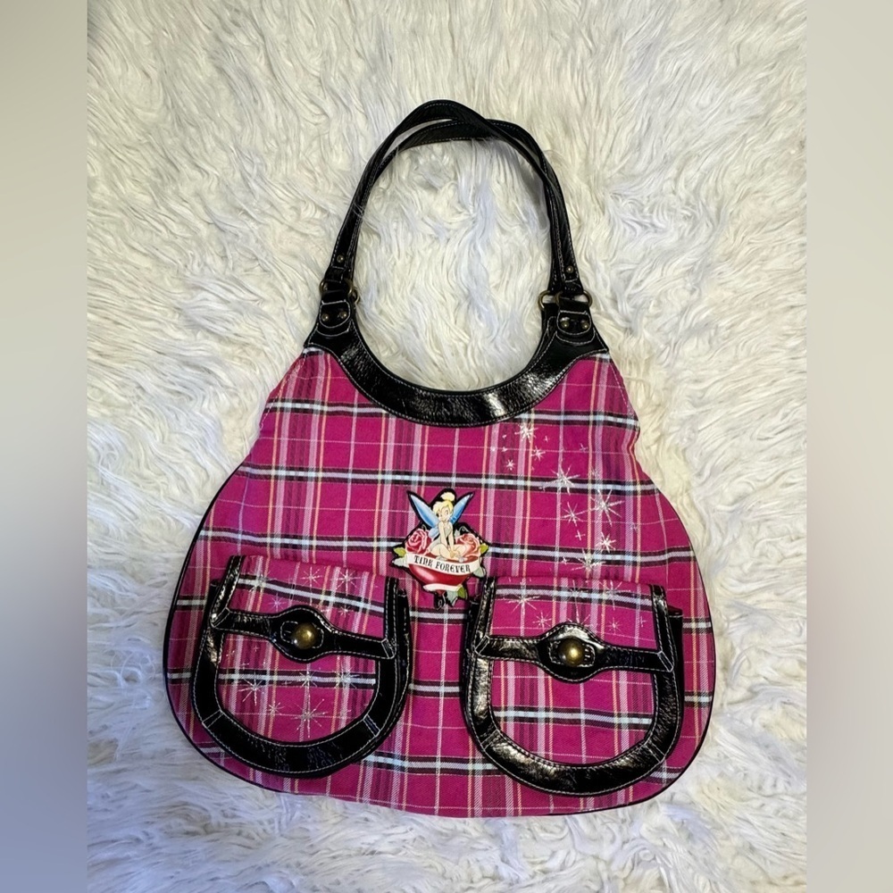 Disney Tink Forever plaid ladies purse